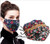 4 Ply Full Color Printed Reusable Face Mask w/Valve & 2 Replaceable Filters