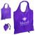 Purple Logo - Bazaar RPET Folding Reusable Tote Bag