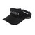 Black Logo - Cotton Sun Sport Visor Cap