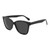 Black Blank - Retro Frame Sunglasses