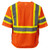 3.8oz. Polyester Class 3 Two Tone Reflective Safety Hook & Loop Vest With Pocket