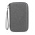 Gray - Hard Travel Electronic Organizer Case