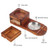 Flat - Wooden Cigar Case Humidor Ashtray