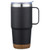 Black - Cortina 24 oz Vacuum Insulated Travel Mug with Cork Base