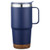 Navy Blue - Cortina 24 oz Vacuum Insulated Travel Mug with Cork Base