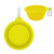Yellow Blank - Collapsible Pet Bowl w/Carabiner