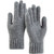 Light Grey - Thick Adult Gloves W/ 2 Finger Touch