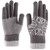 Grey - Cold Resistance Adult Male Gloves W/ 3 Finger Touch