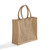 Natural Beige Blank Angle View - Market Jute Tote Bag
