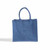 Navy Blue Blank Front View - Market Jute Tote Bag
