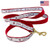 1" X 72" Woven Reflective Pet Leash w/ Gold-Colored Hardware "Elite" Weave