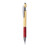 Red - Bamboo Ballpoint Pen with Stylus Tip Pens for Touch Screen 2 in 1 Stylus Pen