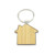 Wooden Metal Pendant Keychain