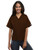 Chocolate Brown Blank - Cherokee® Workwear Originals Unisex V-Neck Tunic Shirt
