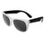 Black - Neon Sunglasses w/White Frame