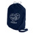 Navy Blue Logo - Canvas Drawstring Laundry Bag - Large