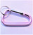 Pink - Large Size 8 Cm Carabiner with Split Key Ring