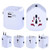 White Blank - World Travel Adapter Plug with 2 USB Ports
