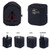 Black Blank - World Travel Adapter Plug with 2 USB Ports