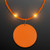 Still-Light Orange Beads with Orange Medallion - Domestic Print