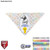 48 Hr Quick Ship -Large Dog Bandana, 32x22x22, Stitched Edges, Sublimated Edge to Edge