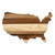 Rock & Branch® Shiplap Series USA Shaped Wood Serving & Cutting Board
