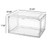 Foldable Drop Front Clear Shoe Box