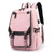 Pink - Waterproof Travel Backpack School Bag