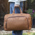 Tan Brown Blank - Bell Canyon Leather Duffel Bag
