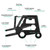 Stainless Steel Fork Truck Shape Pocket Tool Card