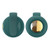 Green - Mini USB Chargeable Bladeless Fan W/ Clip