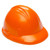 Orange - Hard Hat Shaped Stress Reliever Ball