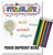 Relax Pack - STEMulate adult coloring puzzle book combo + Colored Pencils