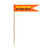 0.75" x 3" Custom Paper Toothpick Flags - Style D