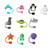 Animal Style Silicone Straw Topper