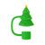 Christmas Tree - Christmas Theme Silicone Straw Cover
