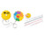 60 In Sunflower Smiley Face Silicone Tape Measure