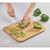 Wood Brown Logo Top View - Joseph Joseph® Chop2Pot™ Bamboo Fold Cut Board