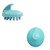 Blue - Silicon Hair Scalp Brush Head Massage Comb