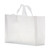 Clear Frosted Soft Loop Plastic Shopper Bag w/Insert (16"x6"x12")