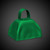 3" Pad Printed Green Metal Cowbell