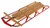 Snow Sled w/ Wood Top & Steel Runners