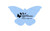 Blue Logo - 4" Econo Compressed Butterfly Sponge