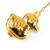Gold Blank - Customizable Stainless Steel Tea Strainer w/Saucer