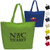 12 oz. Cotton Canvas Big Tote Bag USA Decorated (23" x 17")