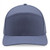 Navy Blue Blank Front View - 7 Panel Golf Trucker Cap w/Laser Cut Mesh Back