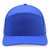 Royal Blue Blank Front View - 7 Panel Golf Trucker Cap w/Laser Cut Mesh Back