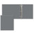 Gray Blank - 2 1/2" Express Angle D Ring Binder