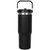Black - Insulated Stainless Steel Tumbler w/Straw handle lid