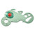 Green - 11 in 1 Stainless Steel Motor Bike Shape Survival Pocket Credit Card Multitool w/ LED Light